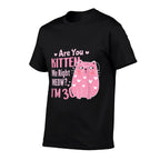 30th Cat Birthday Party Thirty Year Old Girl Kitty Birthday  Moisture-wicking T-Shirt