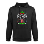 The Dog Mom Elf Xmas Funny Dogs Lover Christmas Dog Mom Unisex Design Hoodie