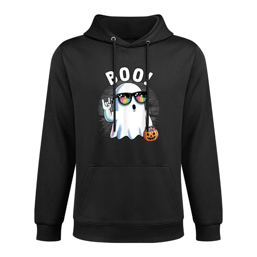 Halloween Costume Boo Ghost Rock Pumpkin Colorfast Hoodie