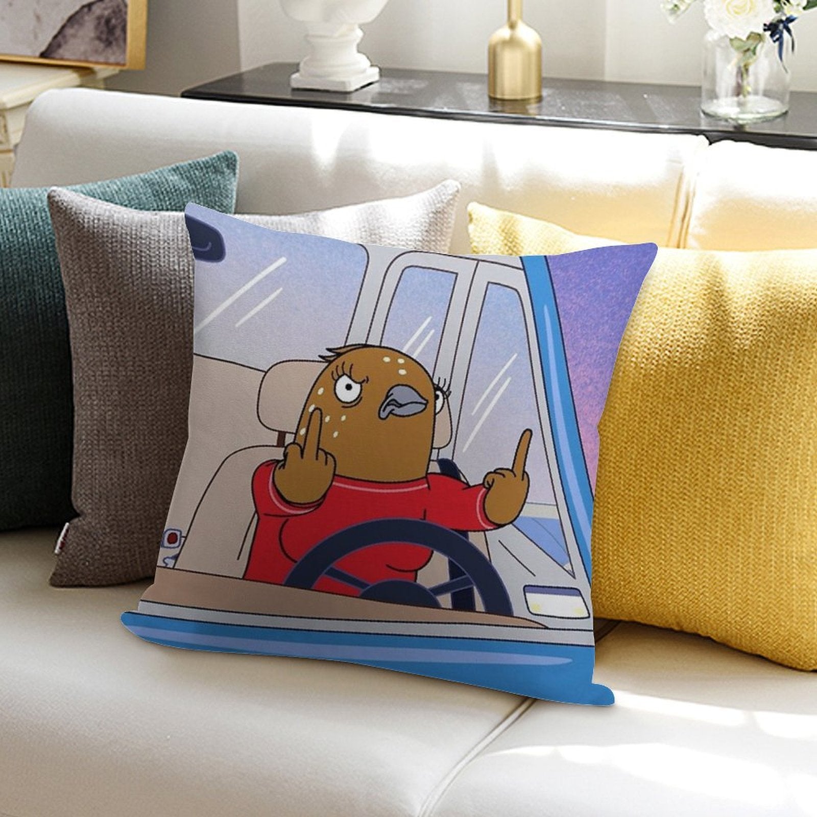 Tuca And Bertie Soft Anti-Pilling Throw Pillow