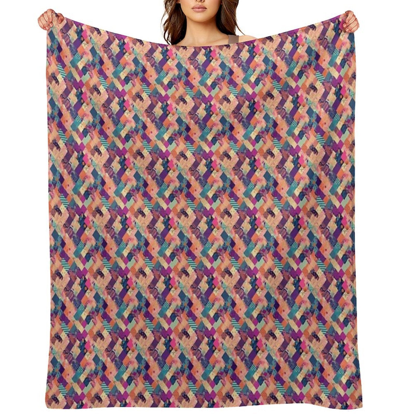 Patchwork Premium Throw Blanket