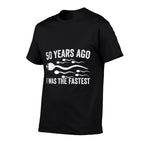 50 Years Ago I Was The Fastest Sperm Funny 50th Birthday  Polyester Blend T-Shirt