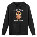 Cool Owl Design For Men Women Kids Bird Zookeeper Owl Lover Layering Staple Hoodie