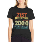 21 Year Old Gifts Vintage 2004 Limited Edition 21st Birthday  Moisture-wicking T-Shirt