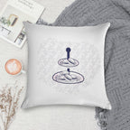Macaron Display with Blue Outline Soft Anti-Pilling Throw Pillow
