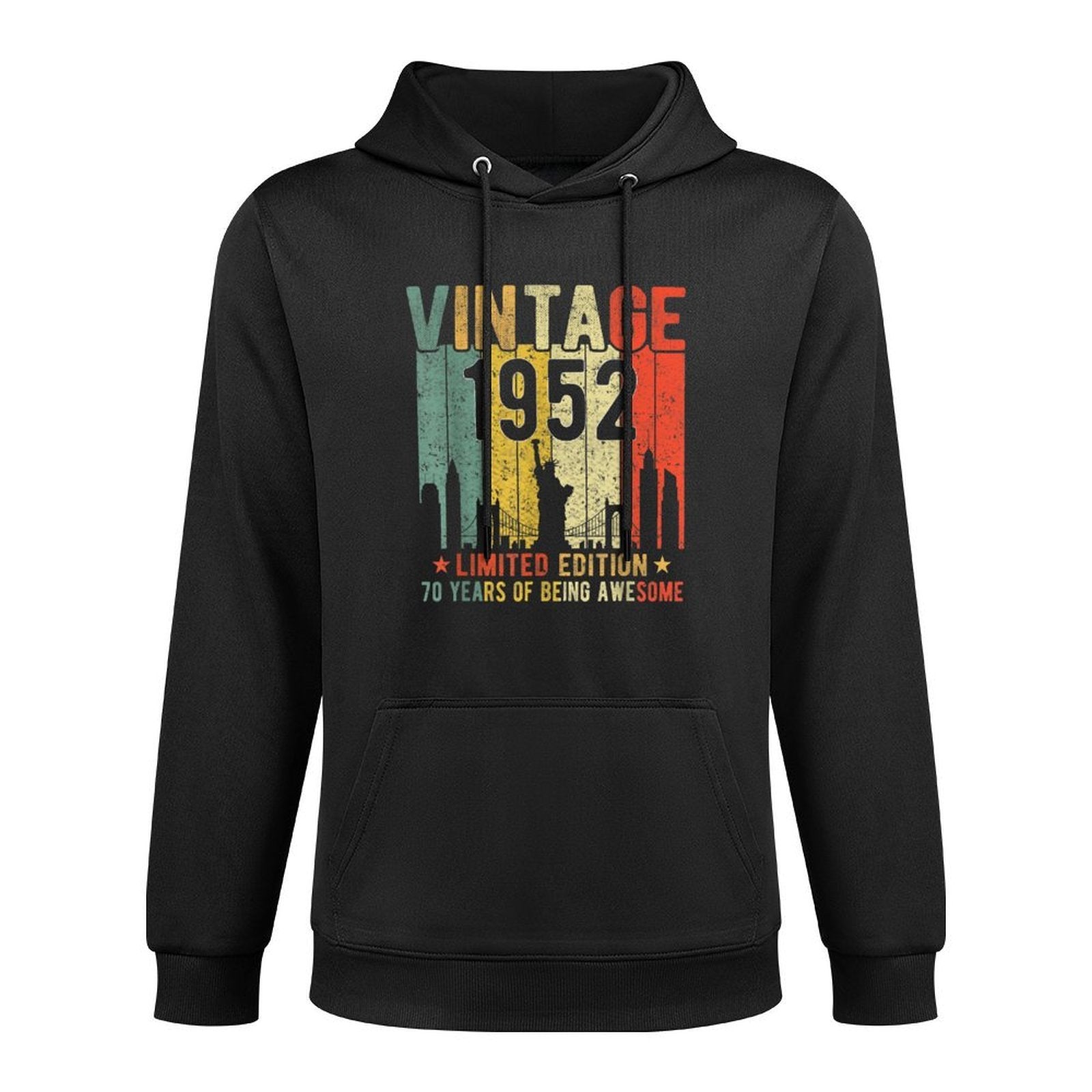 70 Year Old Gifts Vintage 1952 Limited Edition 70th Birthday Shape Retention Hoodie