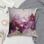 Magenta Abstract Art Canvas Print Soft Warmth Comfort Throw Pillow