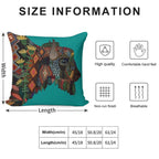 Bison Teal Soft Reinforced Edging Throw Pillow