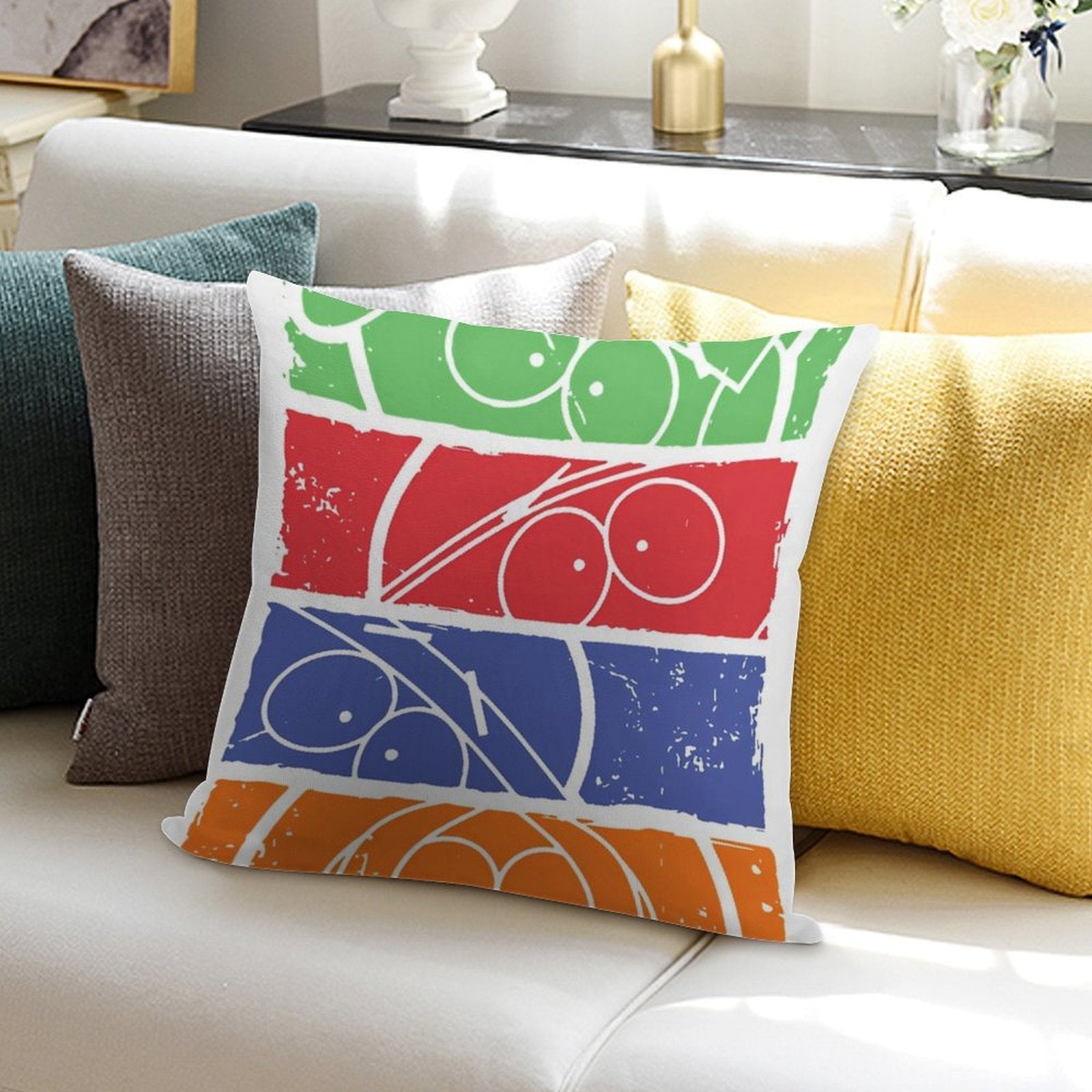 South Park Minimal Faces Soft High-Density Material Throw Pillow