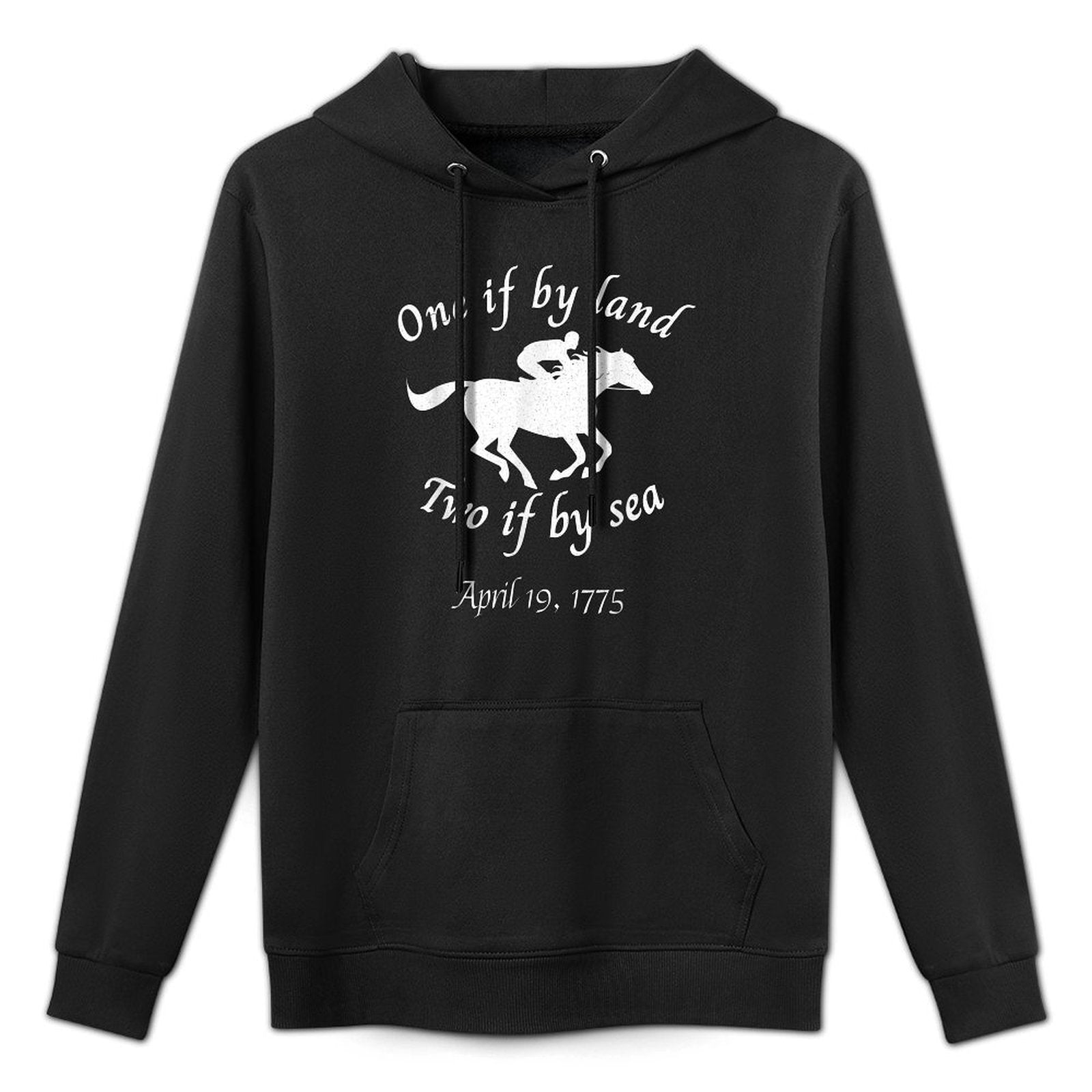 One If By Land Two If By Sea Revolution Concord Lexington Pilling-Resistant Hoodie