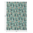 Australian Bush Magpies Wrinkle-free Throw Blanket