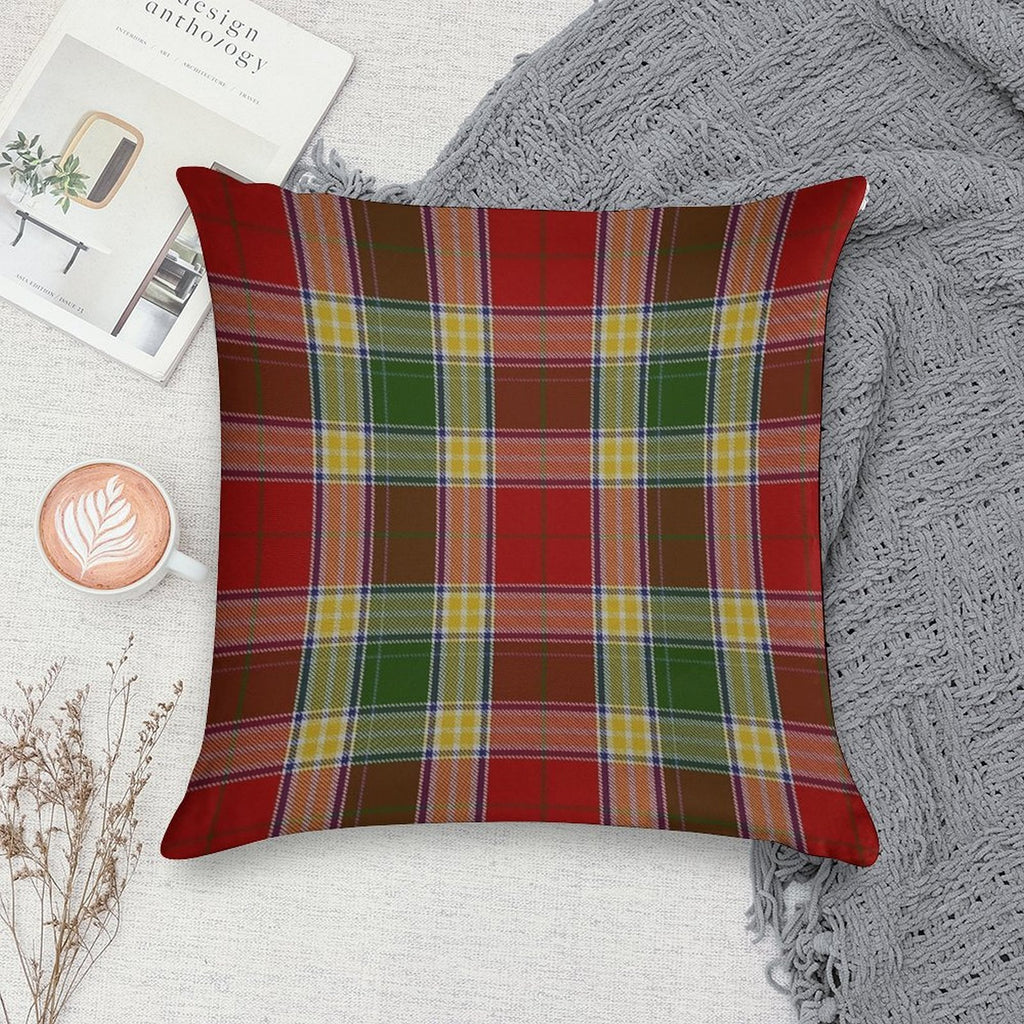 Clan Gibson Tartan Soft Ultra-Soft Texture Throw Pillow