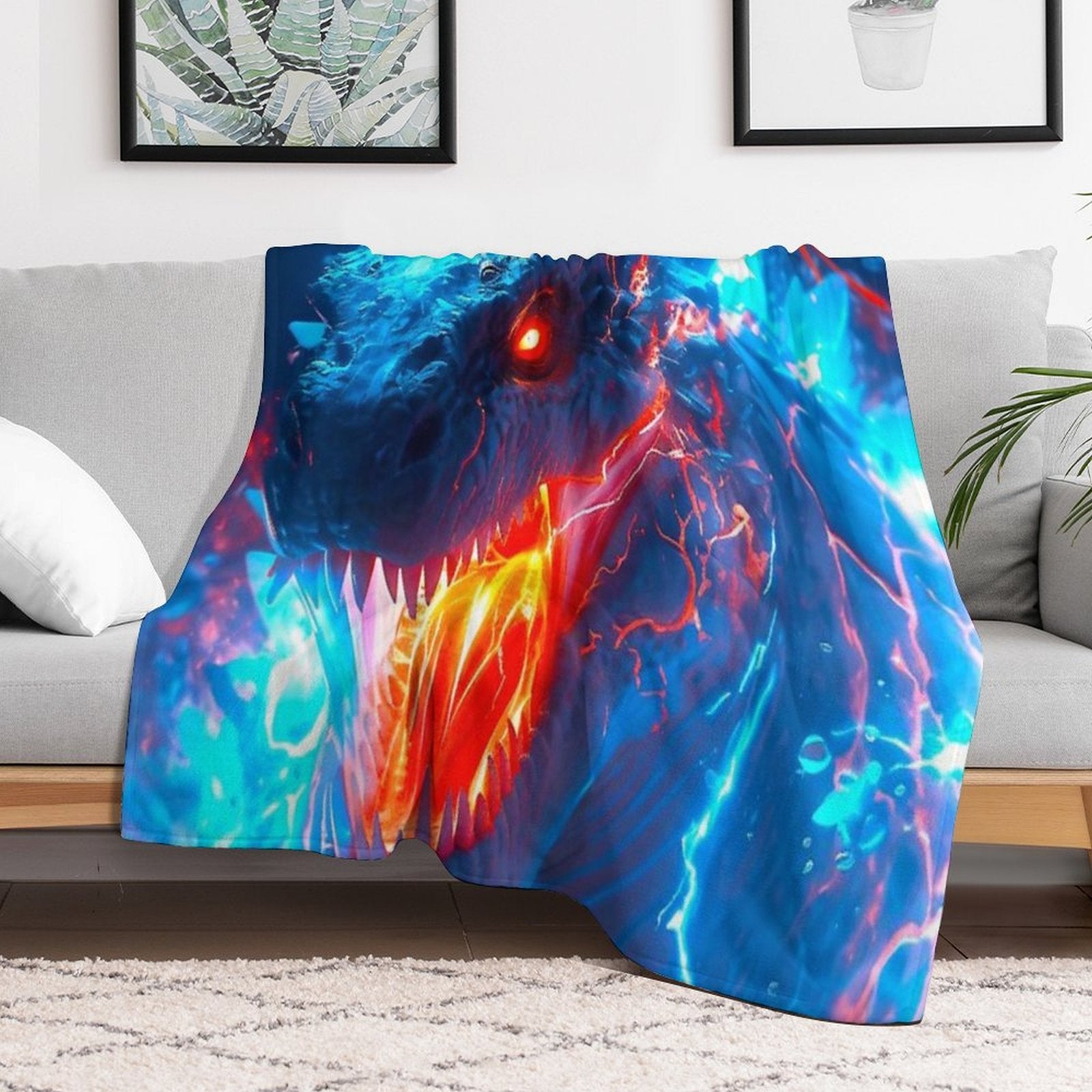 Godzilla 003 Durable Throw Blanket