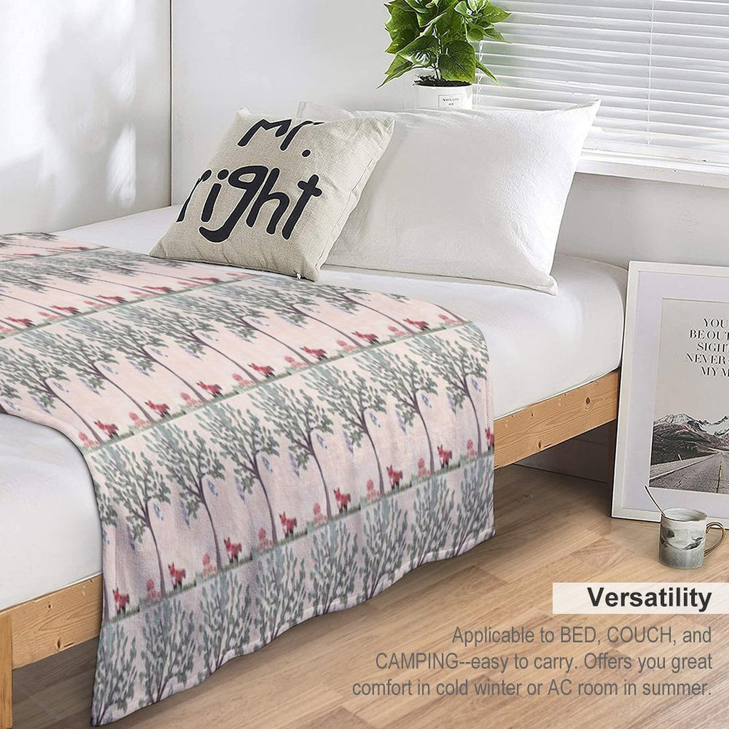 Forest Visitors Durable Throw Blanket