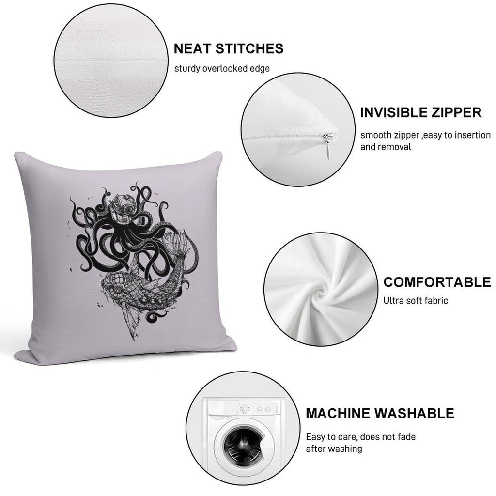 Into The Abyss Soft Home Decor Throw Pillow