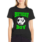7th Birthday Boy - Soccer T- 7 Years Old Kid  Eco-friendly Material T-Shirt