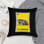 El Lowrider Chicano Soft Reinforced Edging Throw Pillow