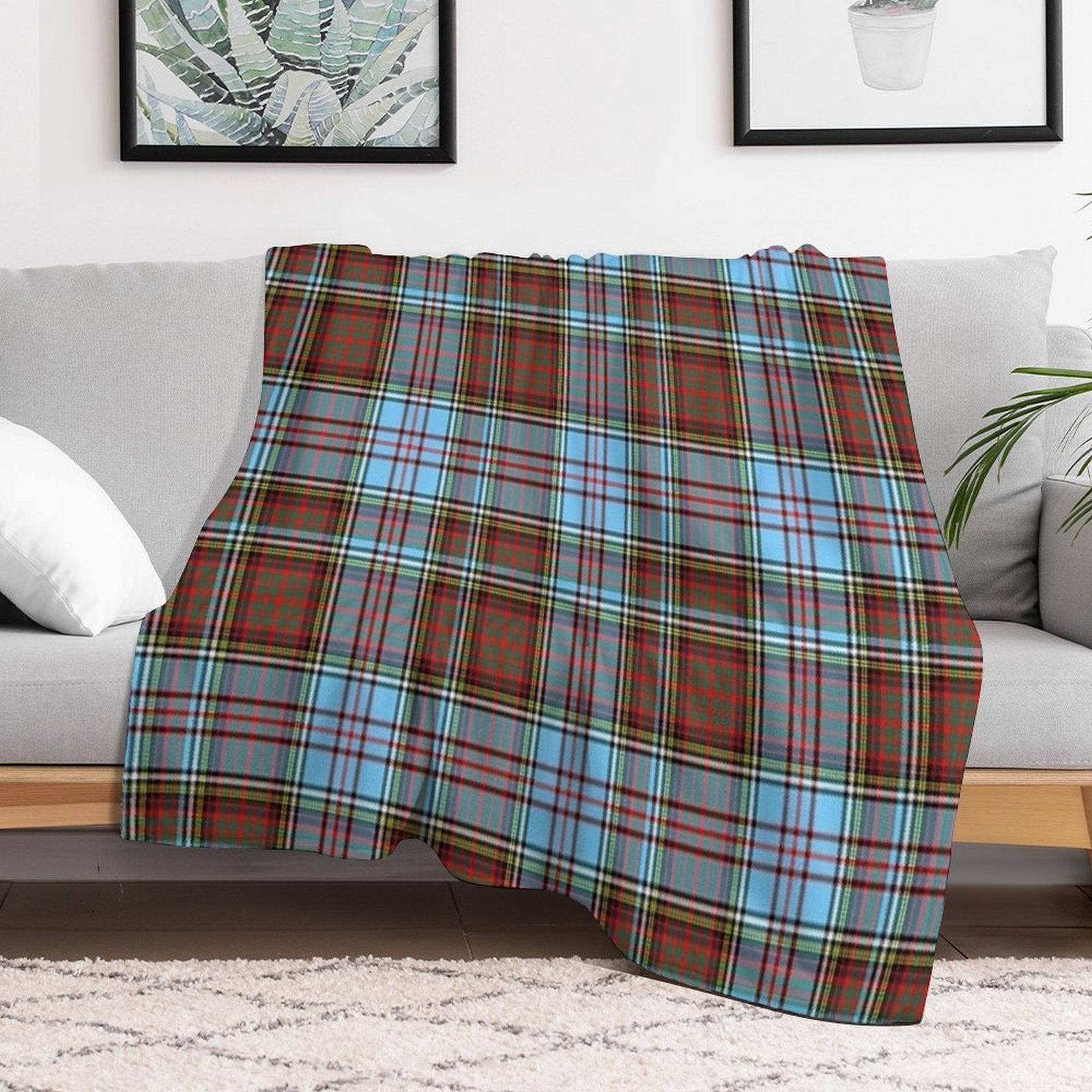 Clan Anderson Ancient Tartan Wrinkle-free Throw Blanket