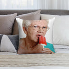 Granny Ice Lolly Soft Hidden Zipper Throw Pillow