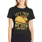 13 Year Old Funny Let's Taco Bout My 13th Birthday  Breathable T-Shirt