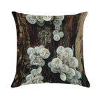 Mycena Fungi II Soft Shrink-Resistant Throw Pillow