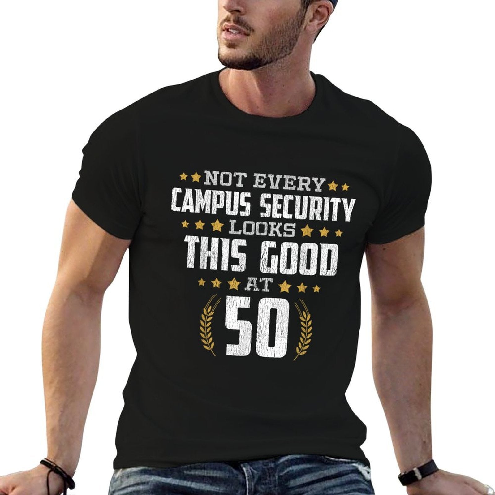 Campus Security 50th Birthday  Trendy Pattern T-Shirt