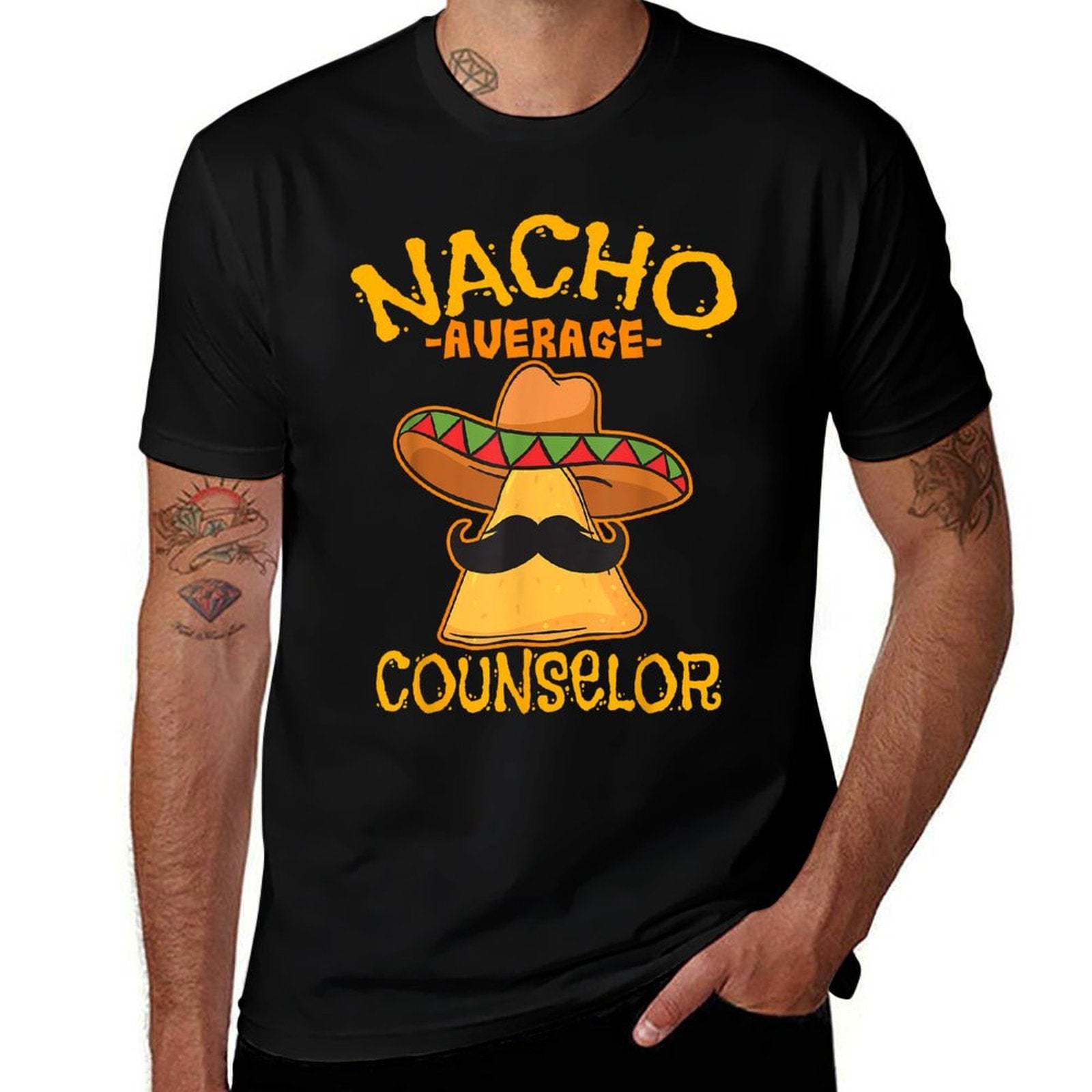 Nacho Average Counselor Adviser Consultant Cinco De Mayo  Easy-care T-Shirt