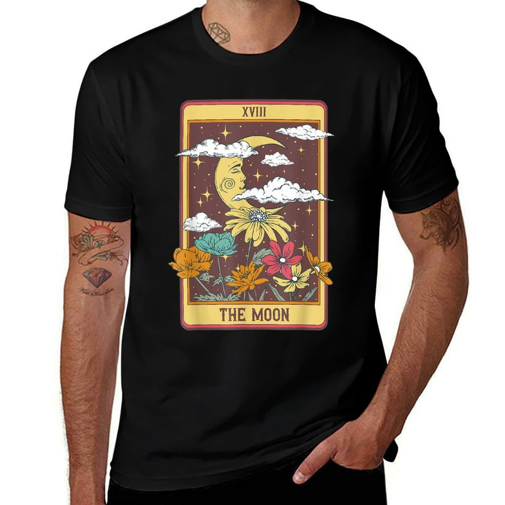 The Moon Tarot Card  Summer-ready Fabric T-Shirt