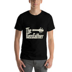 The Bassfather - Distressed Bass Player Dad Fathers Day  Vintage-inspired T-Shirt