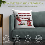 Bruno Fernandes Song Chant MUFC Soft Gift Ready Throw Pillow