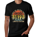 50 Year Old Vintage 1972 Limited Edition 50th Birthday Retro  Vintage-inspired T-Shirt