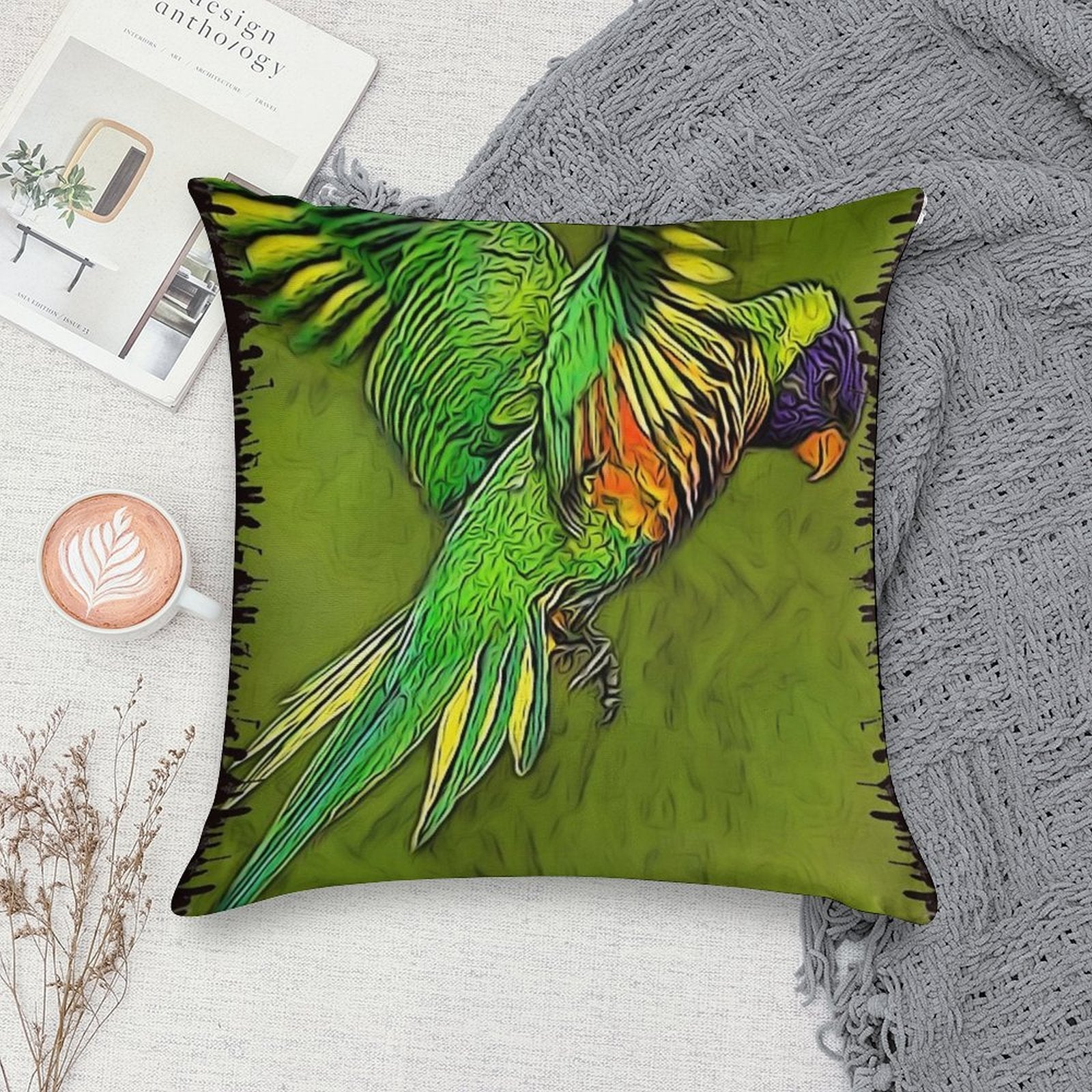 LORIKEET - 5 Soft Warmth Comfort Throw Pillow