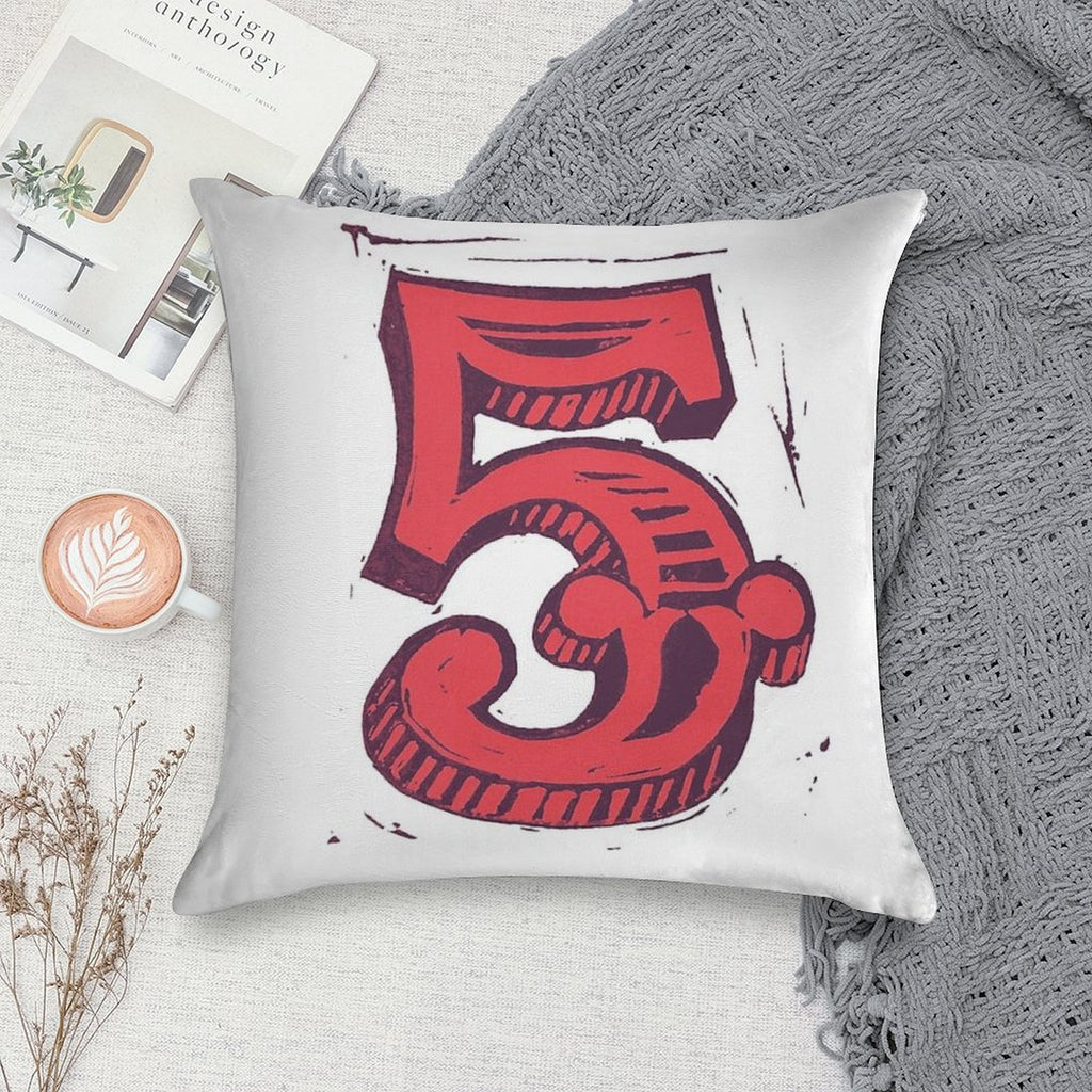 Red 5 Soft Warmth Comfort Throw Pillow