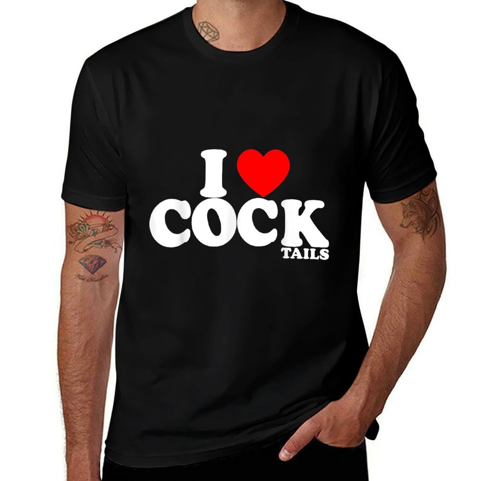 Funny I Love Cocktails I Heart Cocktails Alcohol Drinking  Odor-resistant T-Shirt