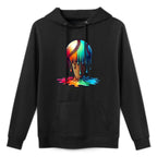 Baseball Ice Cream Ball Baseball Boys Youth Watercolor Lover Cotton-Polyester Blend Hoodie