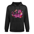 Lesbian Dragon Orange Pink Lesbian Pride Cotton-Polyester Blend Hoodie