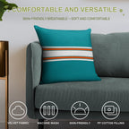 Miami Dolphins Pattern Soft Shrink-Resistant Throw Pillow