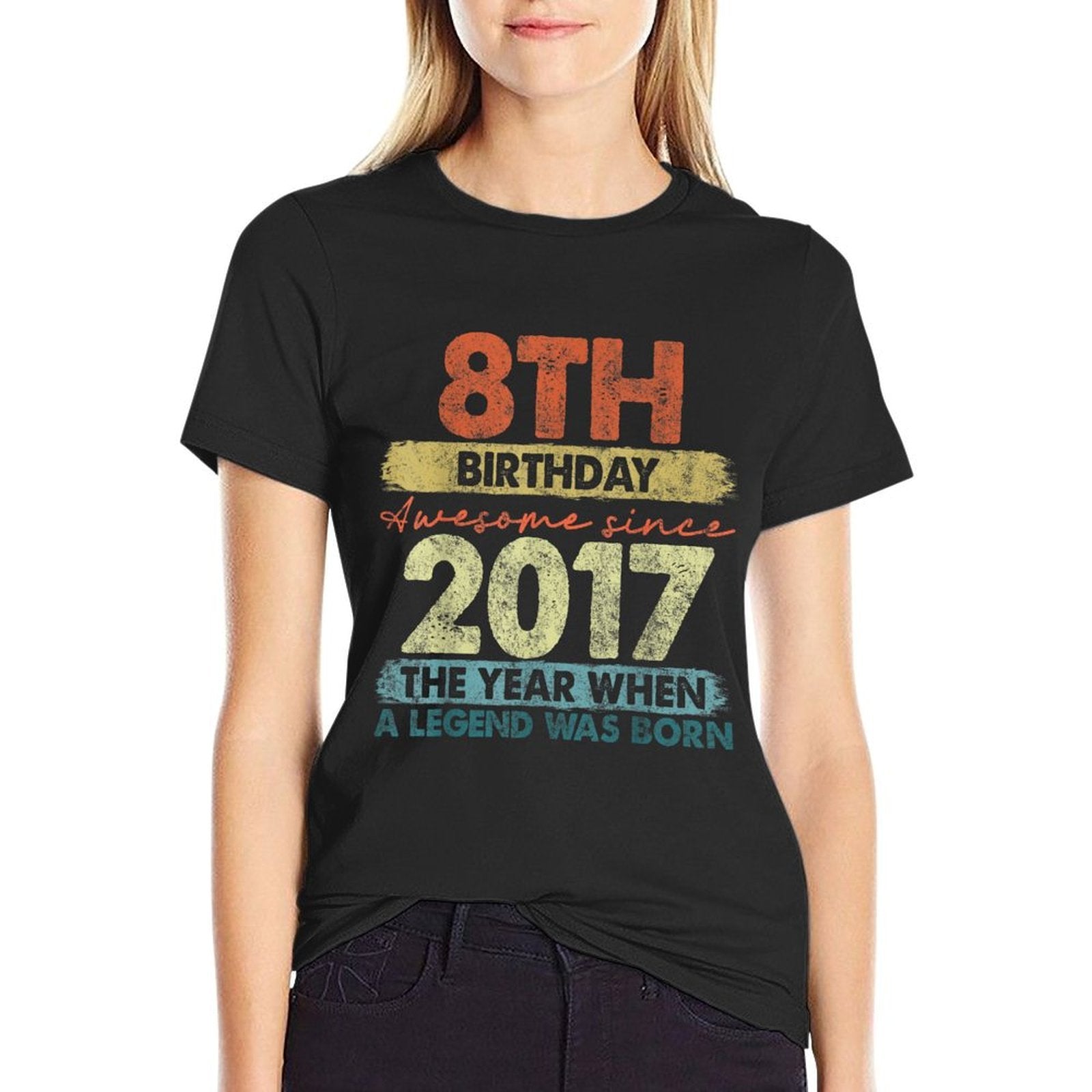 8 Year Old Gifts Vintage 2017 Limited Edition 8th Birthday  Graphic-printed T-Shirt