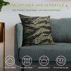 Overgrown Tiger Camo Soft Ultra-Soft Texture Throw Pillow