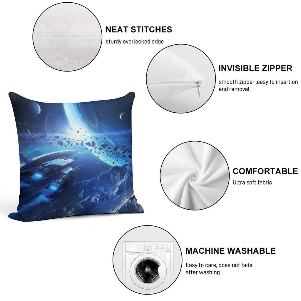 Mass Effect Normandy SR2 Soft Ultra-Soft Texture Throw Pillow