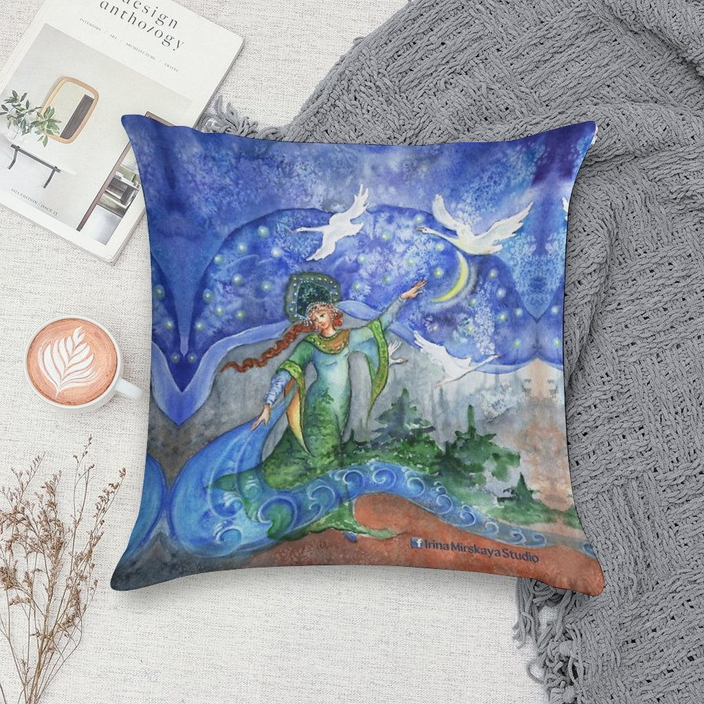 The Frog Princess Soft Fade-Resistant Throw Pillow