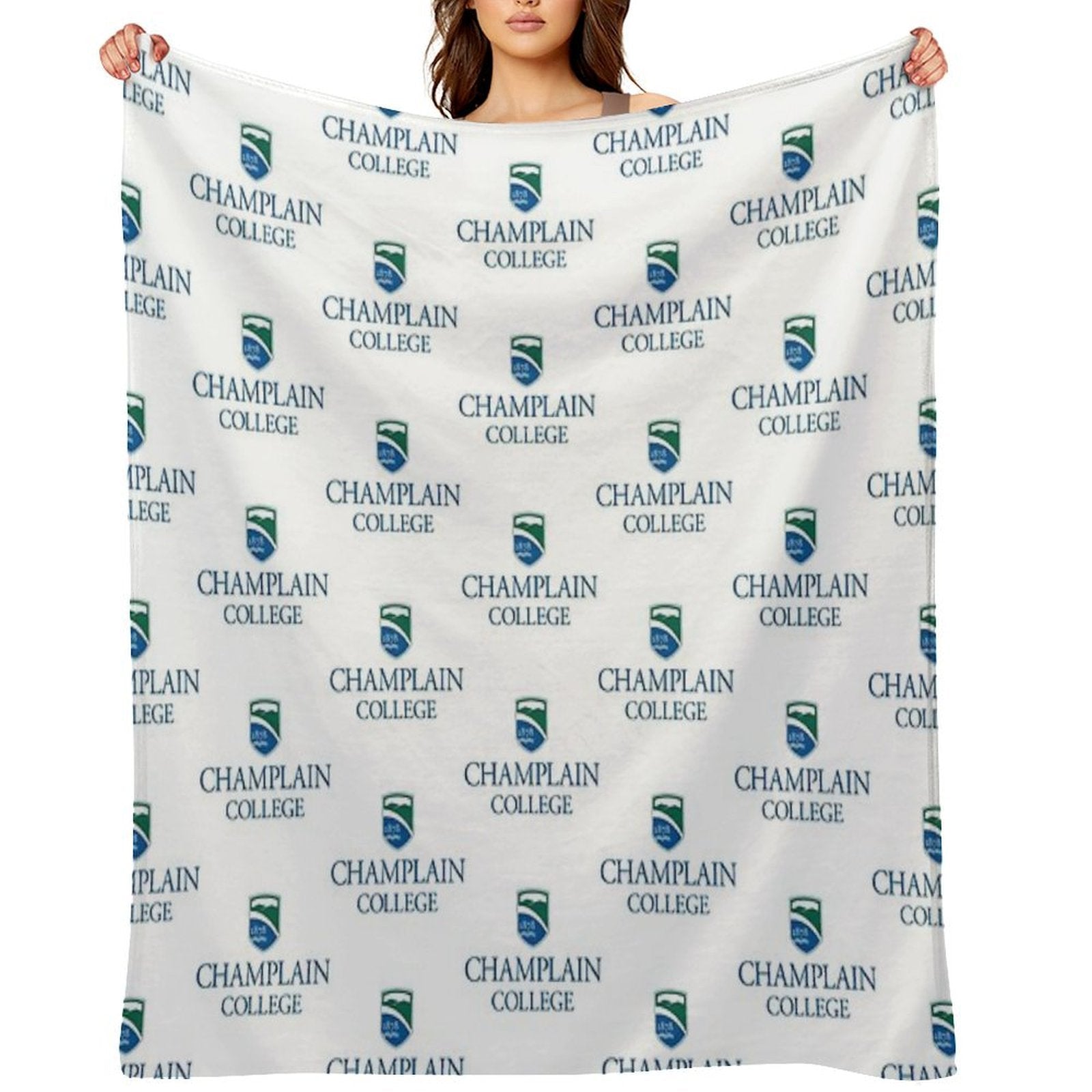 Champlain College Comfort Throw Blanket