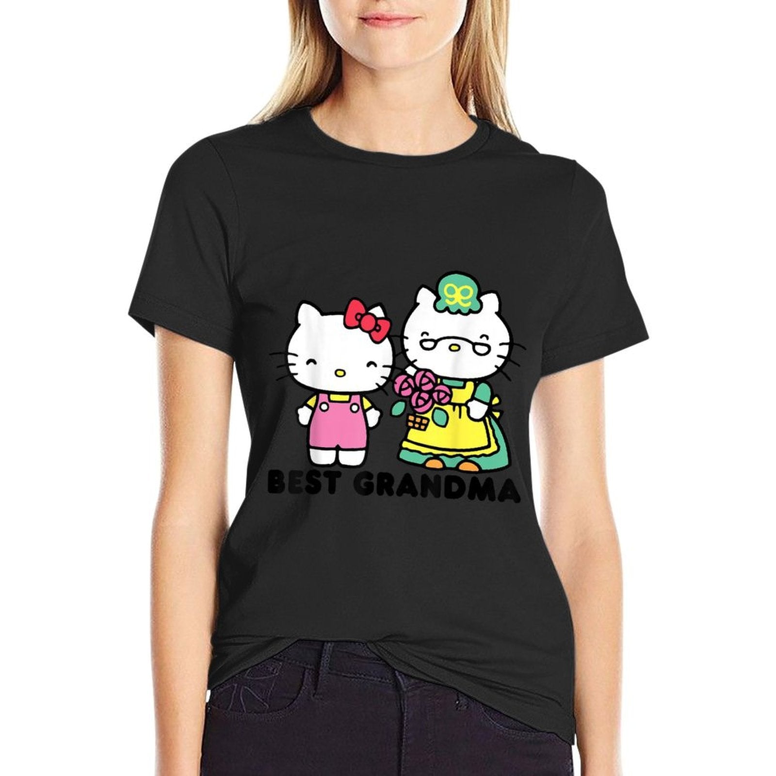 Hello Kitty Best Grandma  Stretchy T-Shirt