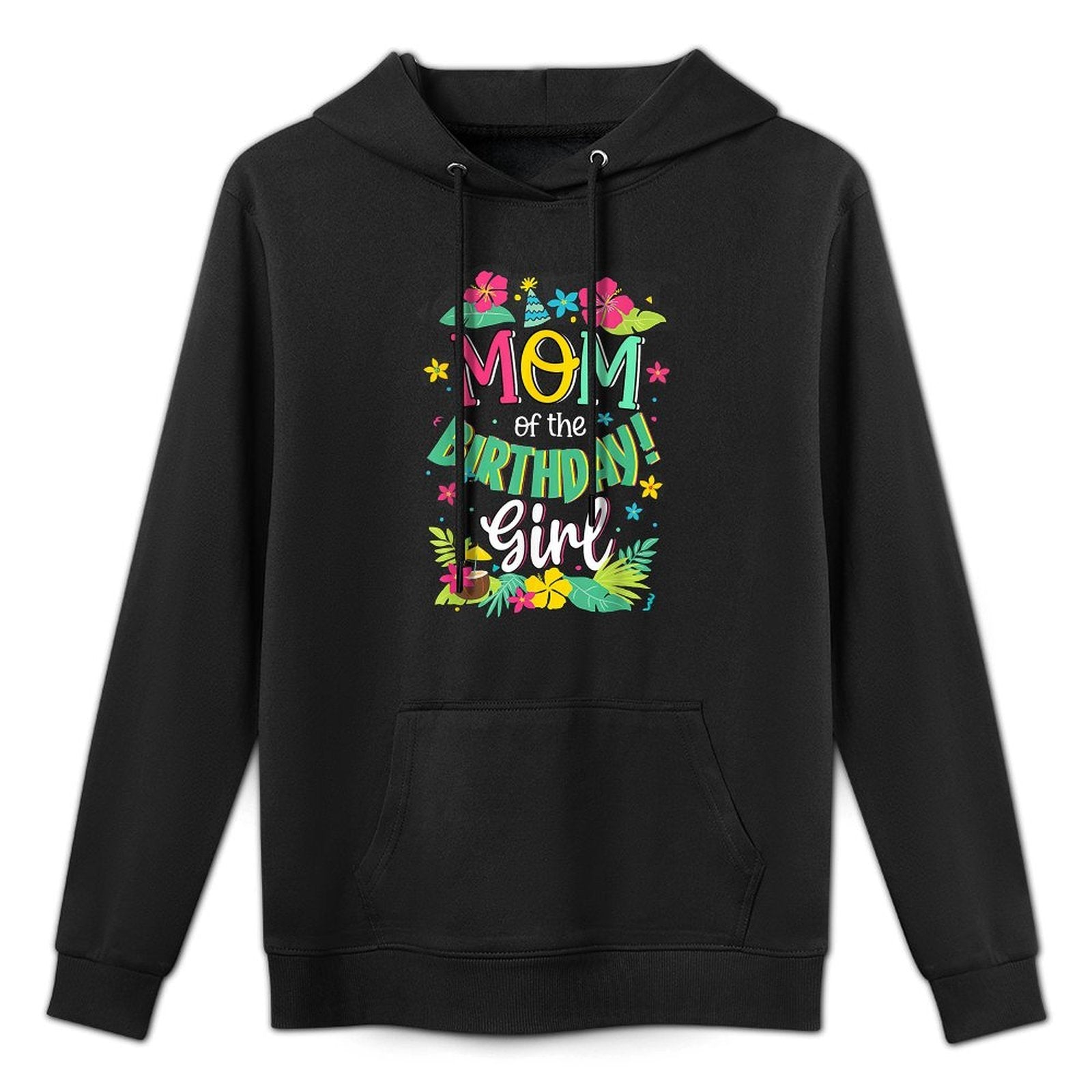 Mom of The Birthday Girl Shirt Mommy Aloha Hawaii Party 1st Breathable Fabric Hoodie