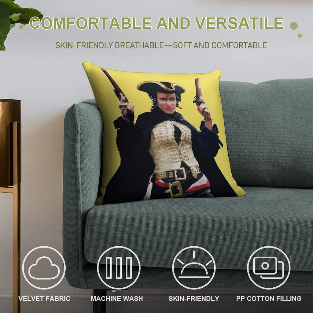 Adam Ant - Stand And Deliver Soft Style Accent Throw Pillow