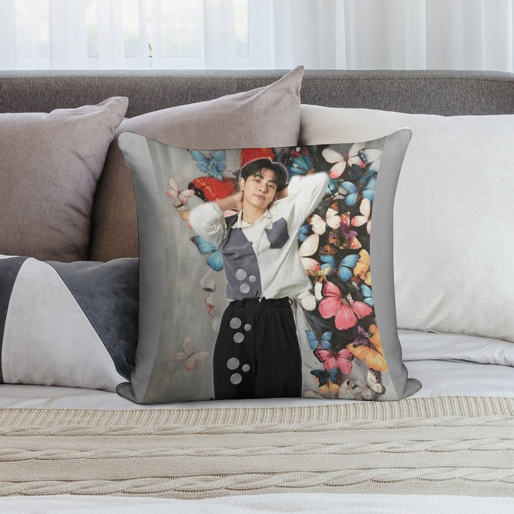 Mix in Moonlight Chicken Soft Home Decor Throw Pillow