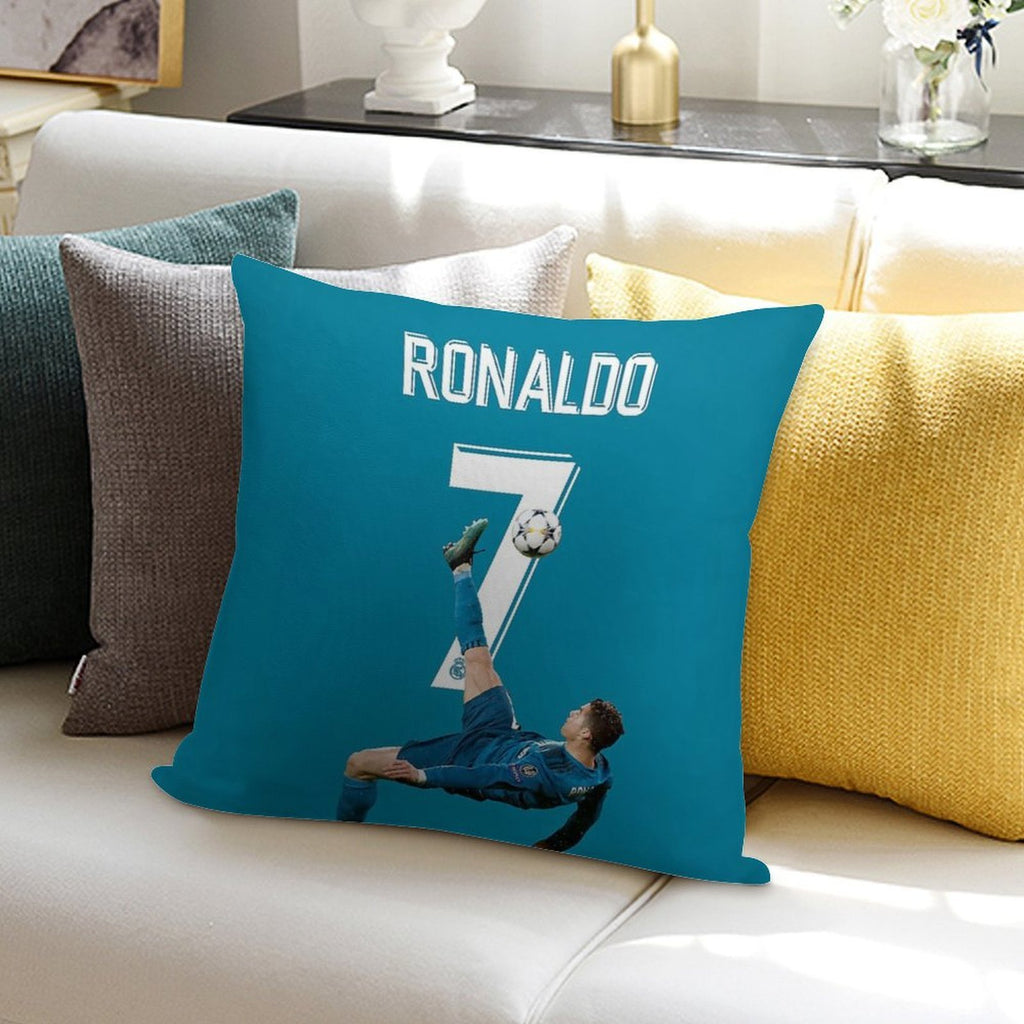 Ronaldo Overhead Kick Soft Bedroom Essential Throw Pillow