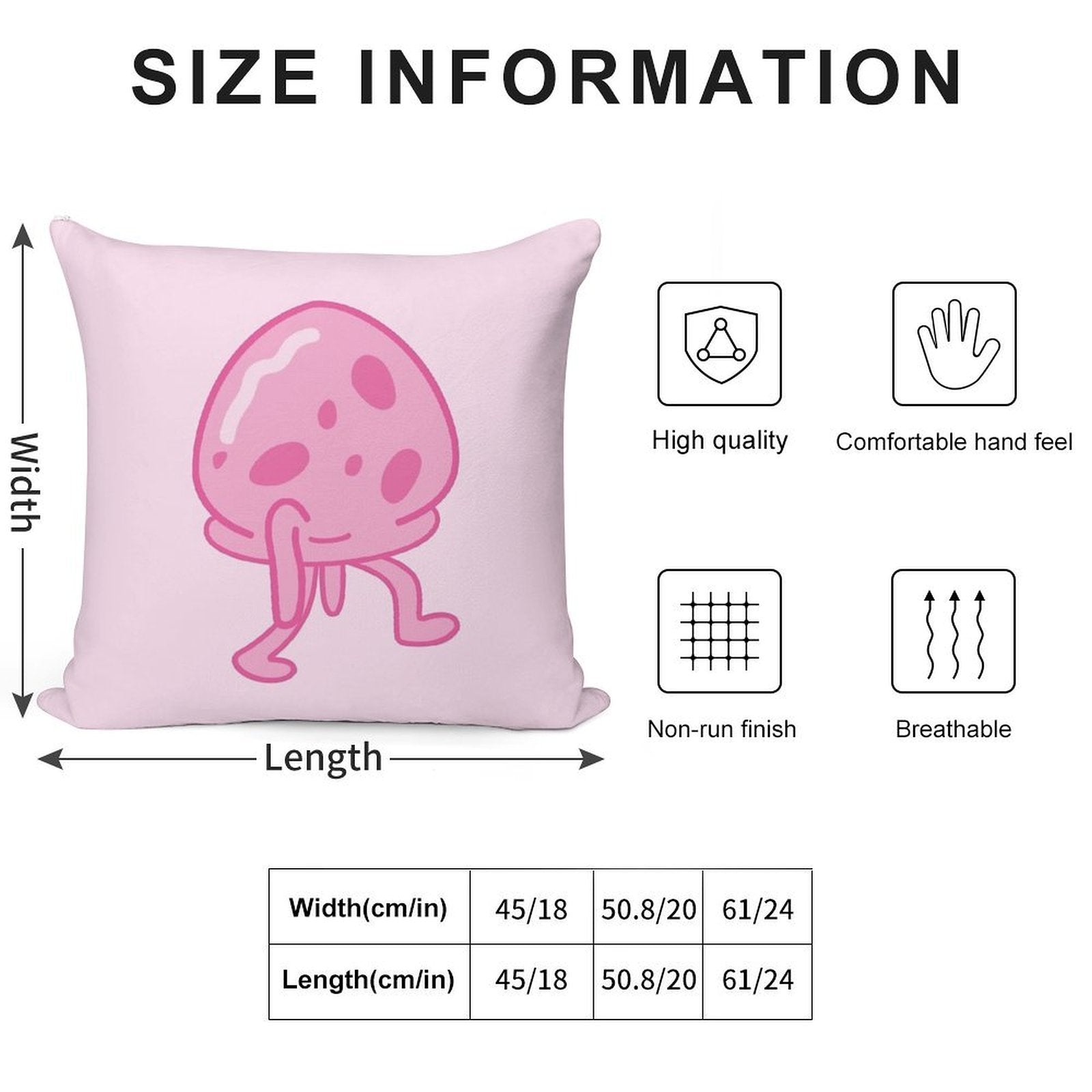 Spongebob- MEDUSA- 02 Soft Easy Maintenance Throw Pillow