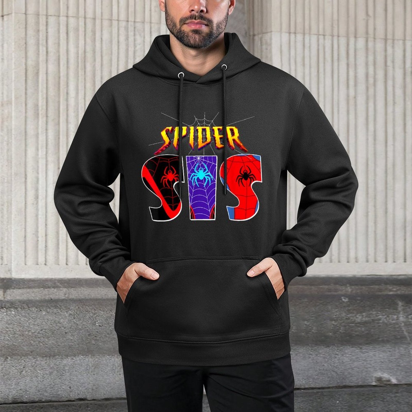 Cool Spider SIS Funny Birthday Spider Sister Kids Girls Pilling-Resistant Hoodie