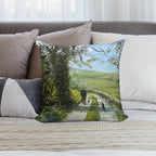 We Will Stop for Tea And Cake on The Way Back. Soft Multiple Sizes Throw Pillow